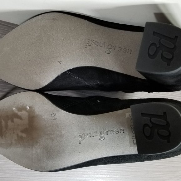 Paul Green Valerie Bootie, Black Suede, Womens Size 6.5 Right, 6 Left Mismatched - Picture 9 of 12